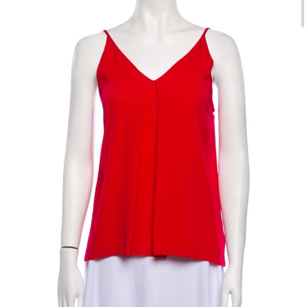 Alice + Olivia Silk V-Neck top